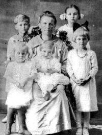 Mary Lee Burton with children
